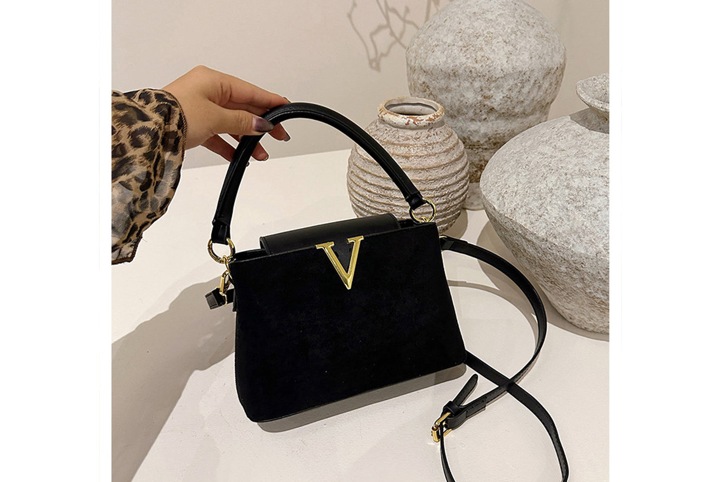 Lychee Texture Crossbody/Handbag