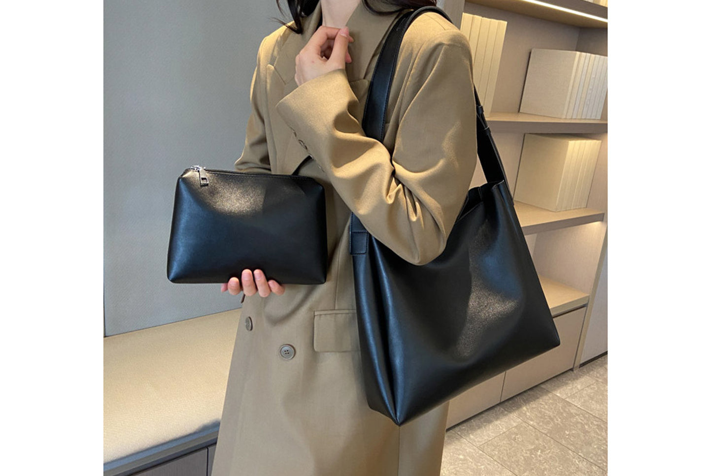 Retro Two-Piece Bucket Bag Set