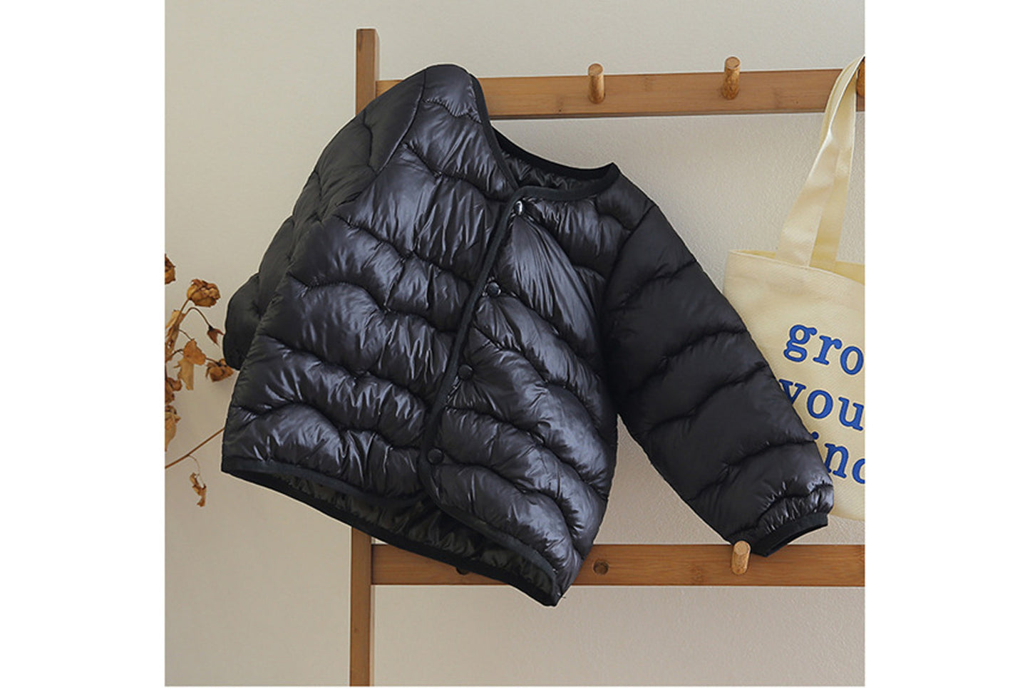 Lightweight Down-Filled Cotton Jacket for Boys and Girls