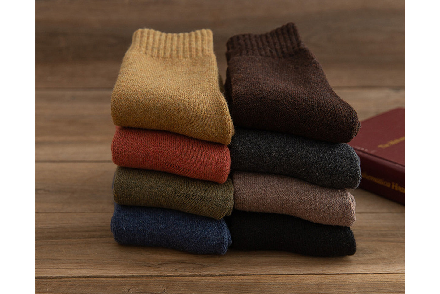 Thickened Fleece-Lined Warm and Heat-Generating Cotton Socks | 5-Pair Pack