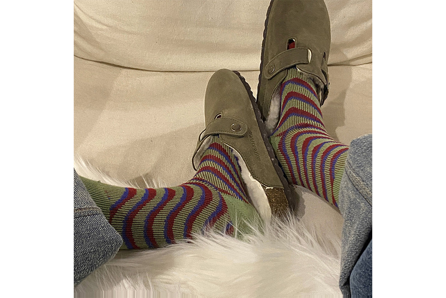 Houndstooth Floral Mid-Calf Socks (3-Pair)