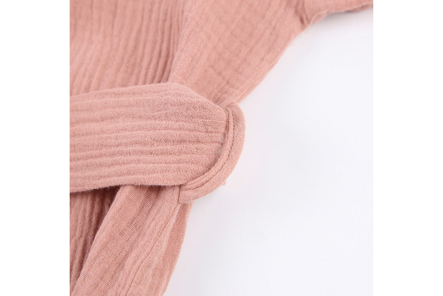 Women's Long-Sleeved Robe in Pure Cotton