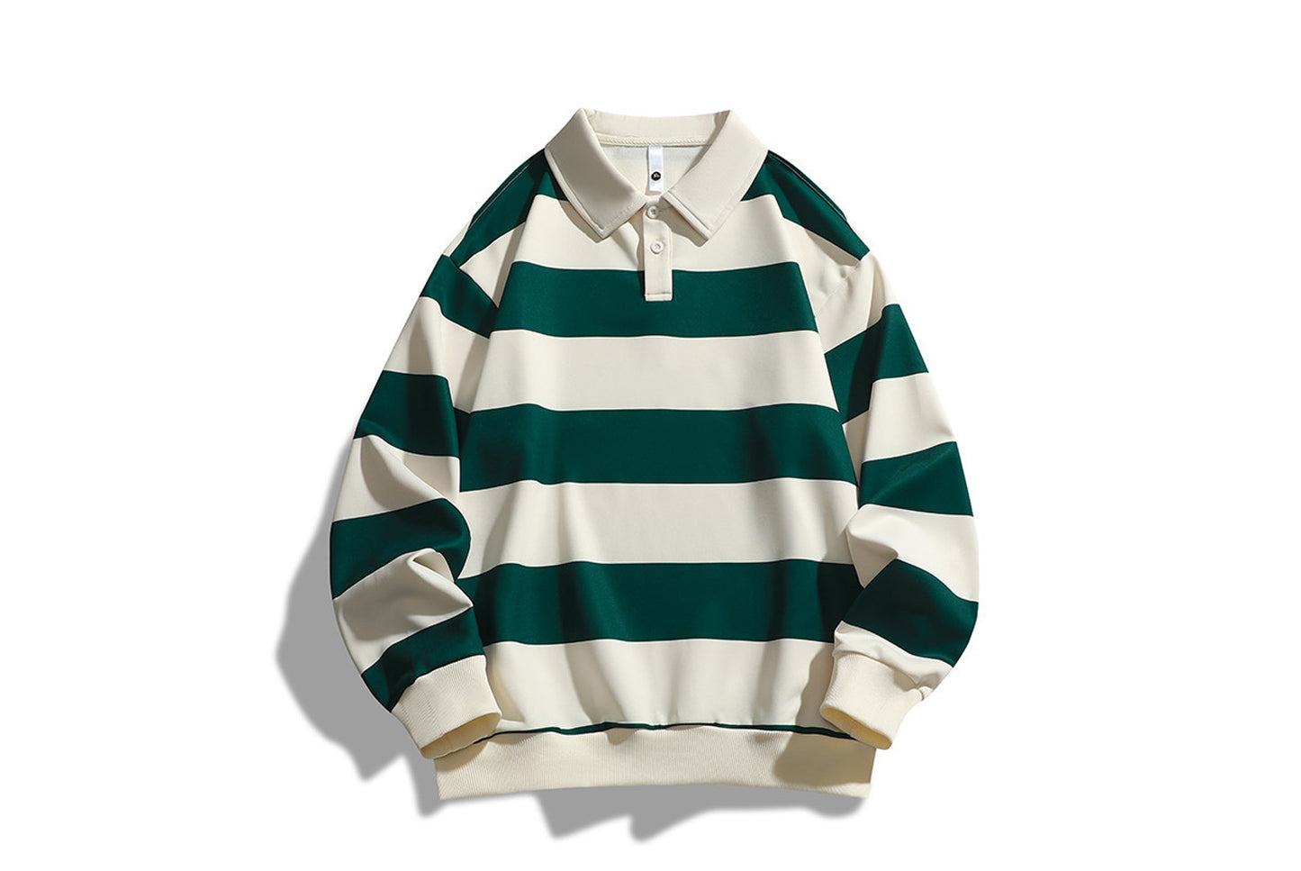 **Trendy Loose Striped Sweatshirt - Unisex Casual Top**