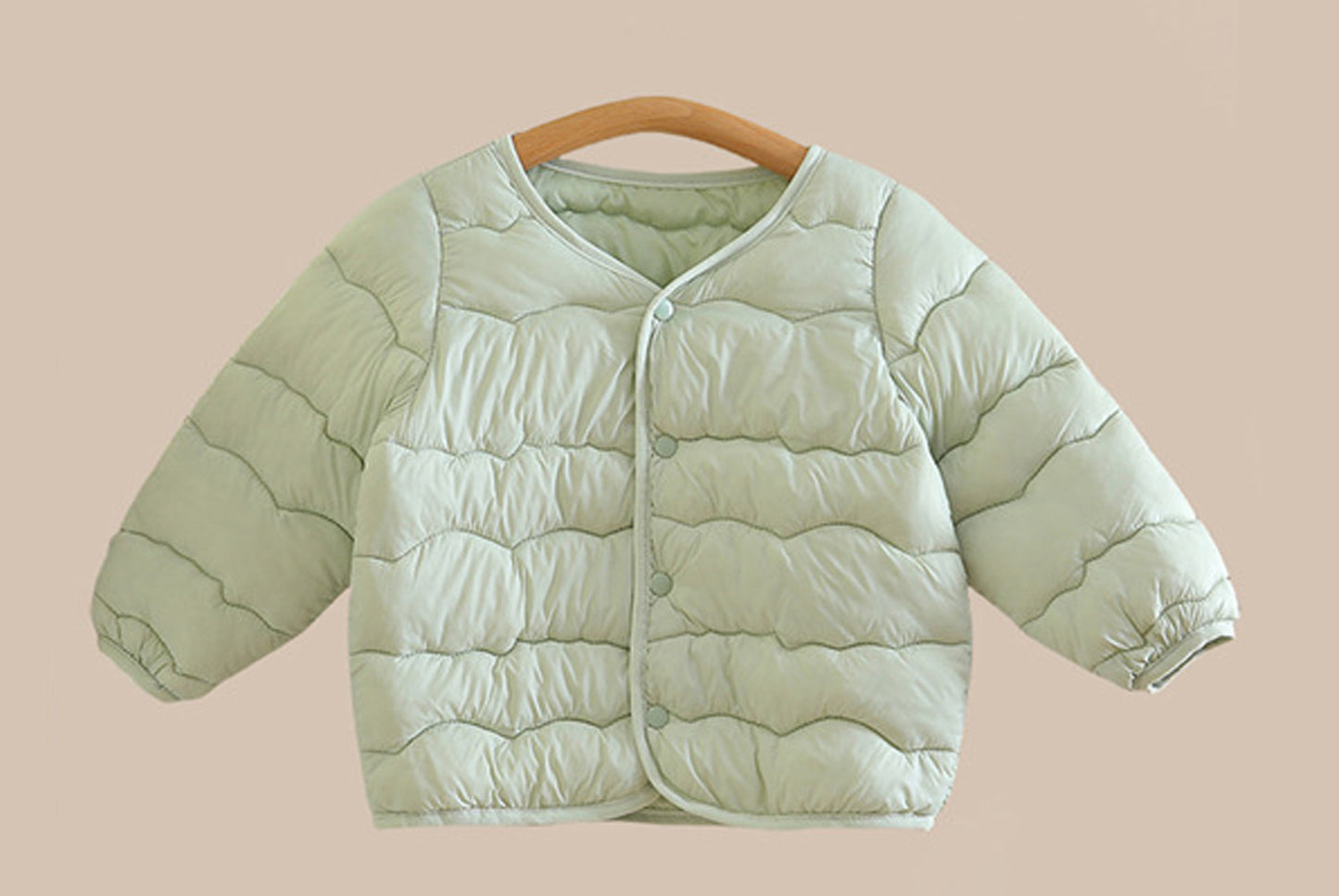 Lightweight Down-Filled Cotton Jacket for Boys and Girls