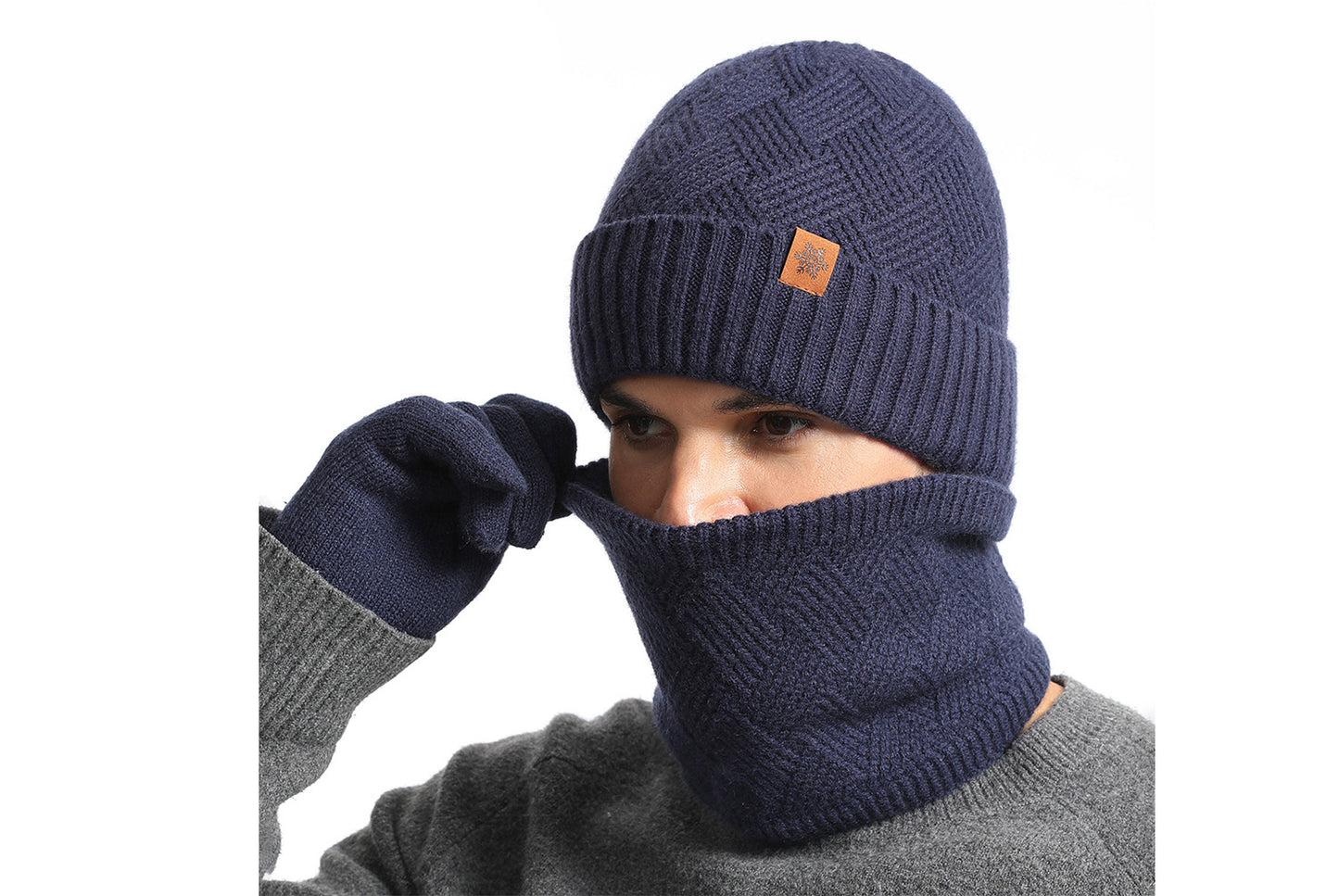 Men's Winter Three-Piece Warm Set