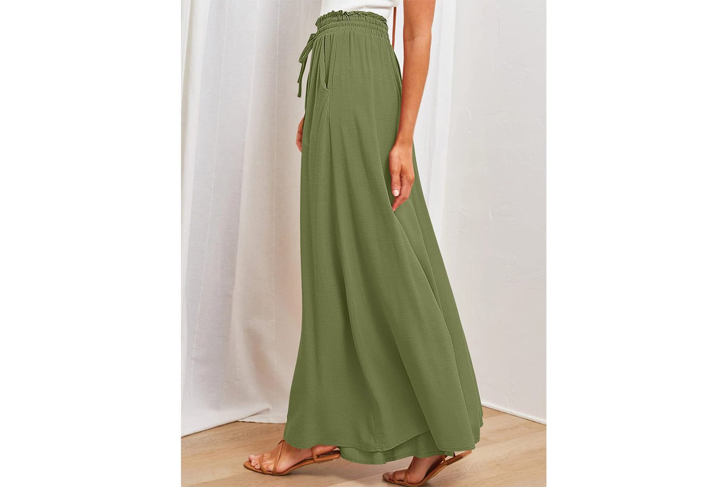 **Casual Wide-Leg Stylish Trousers**