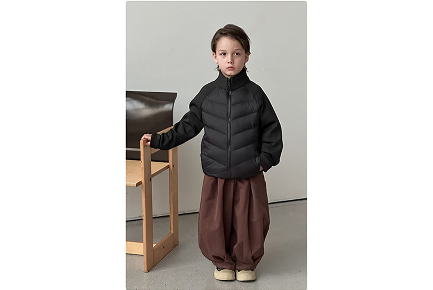 Children's White Duck Down Jacket