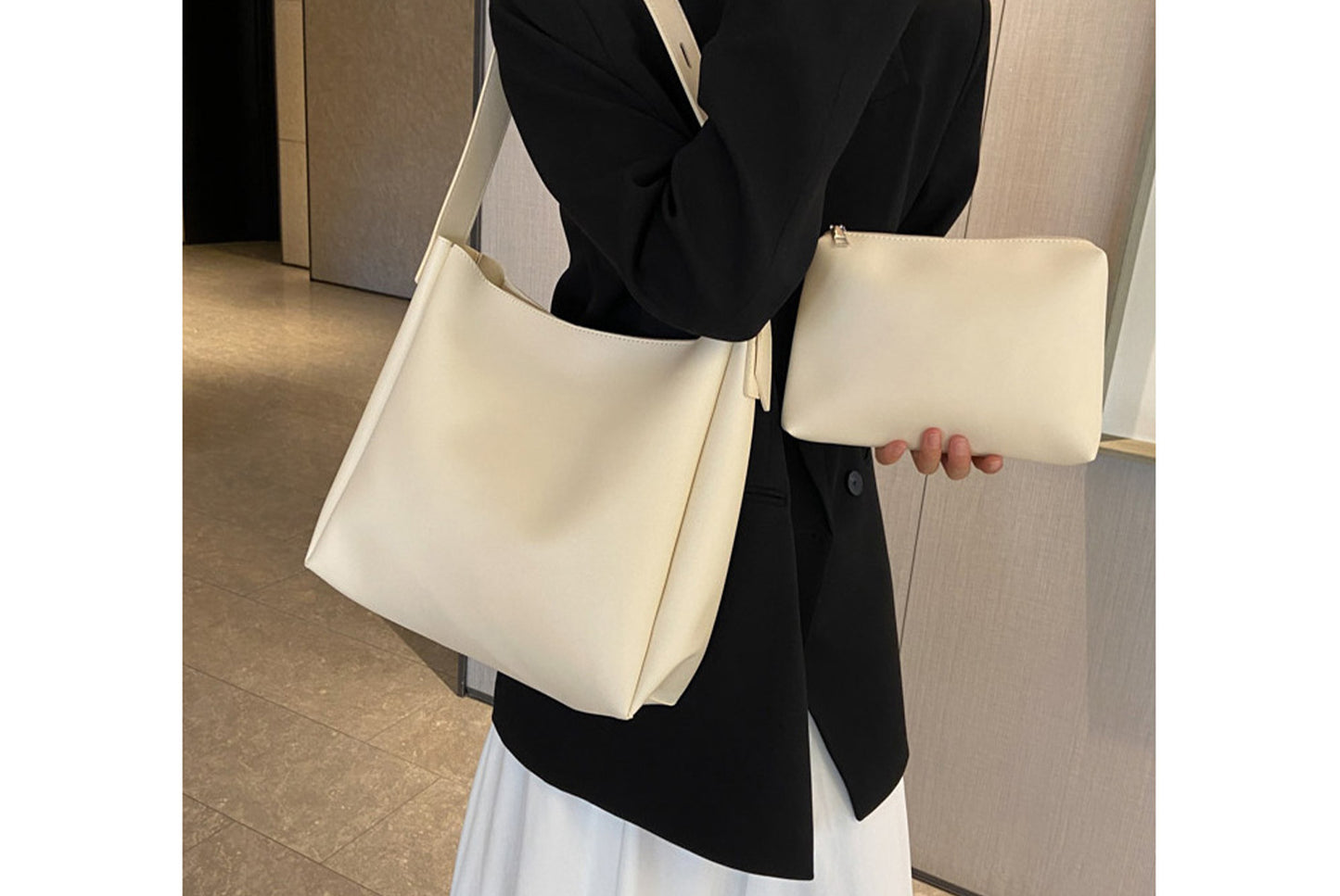 Retro Two-Piece Bucket Bag Set