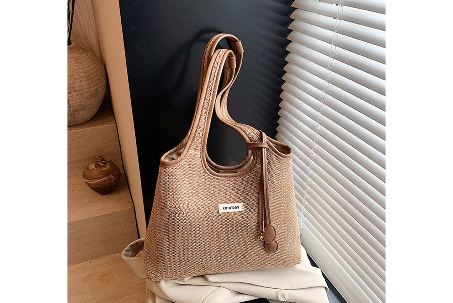 Striped Minimalist Handbag/Shoulder Bag