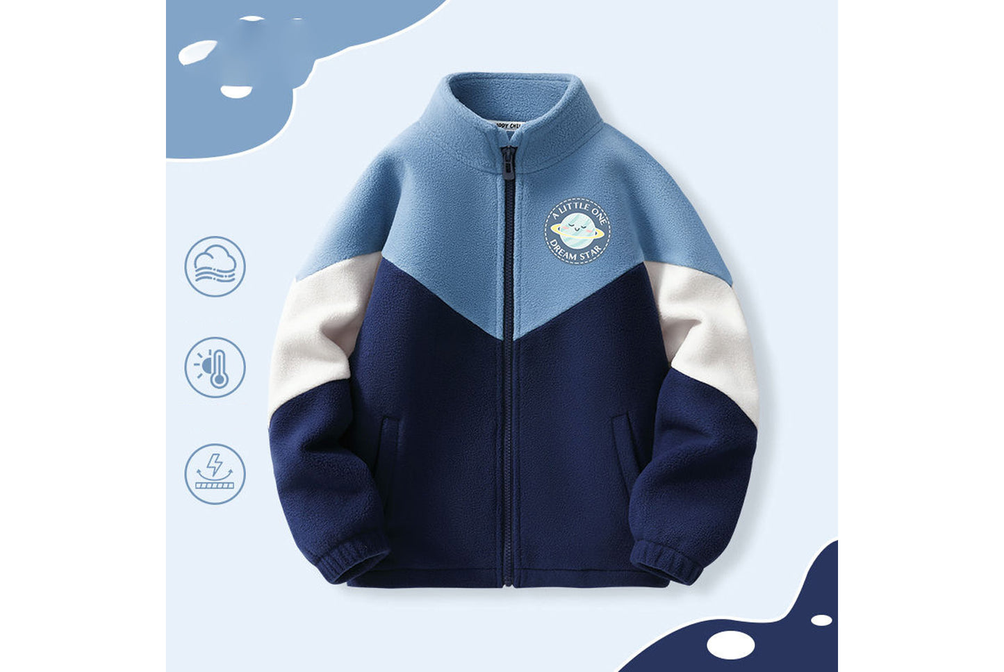 Children's Autumn/Winter Double-Sided Fleece Jacket