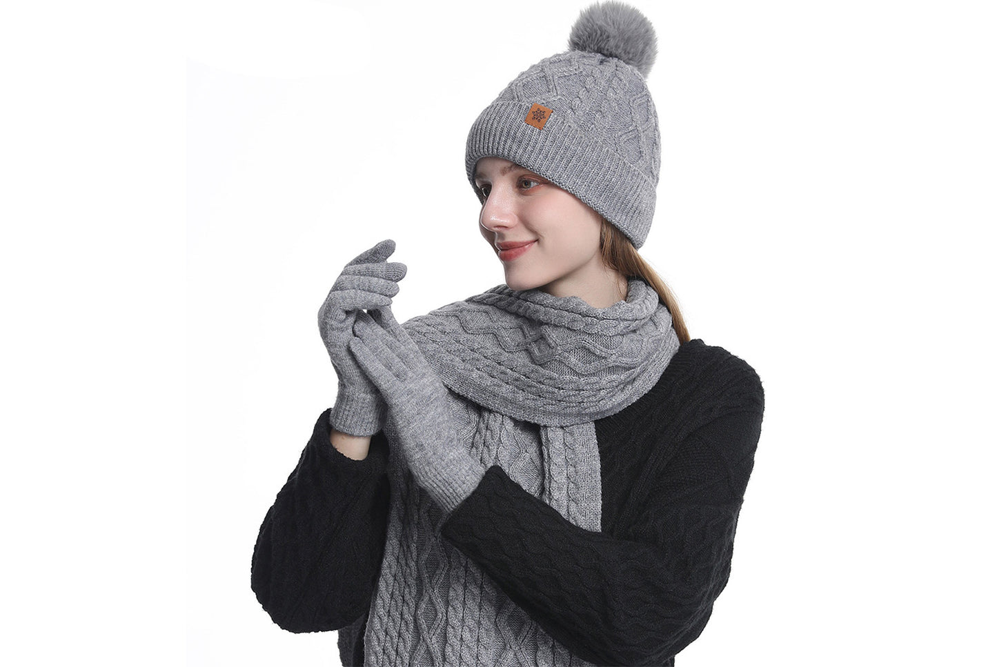 Women's Winter Warm Three-Piece Set