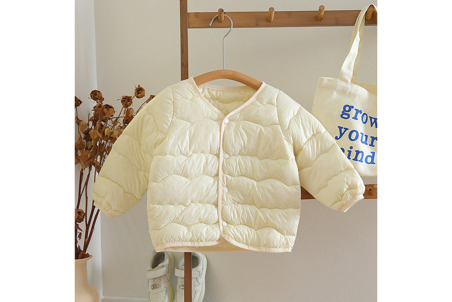 Lightweight Down-Filled Cotton Jacket for Boys and Girls