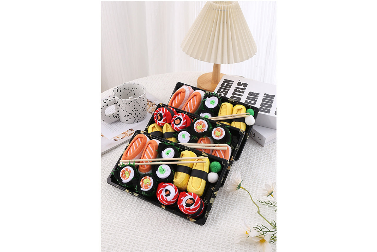 Salmon Sushi Socks Women's 5-Pair Gift Box Set