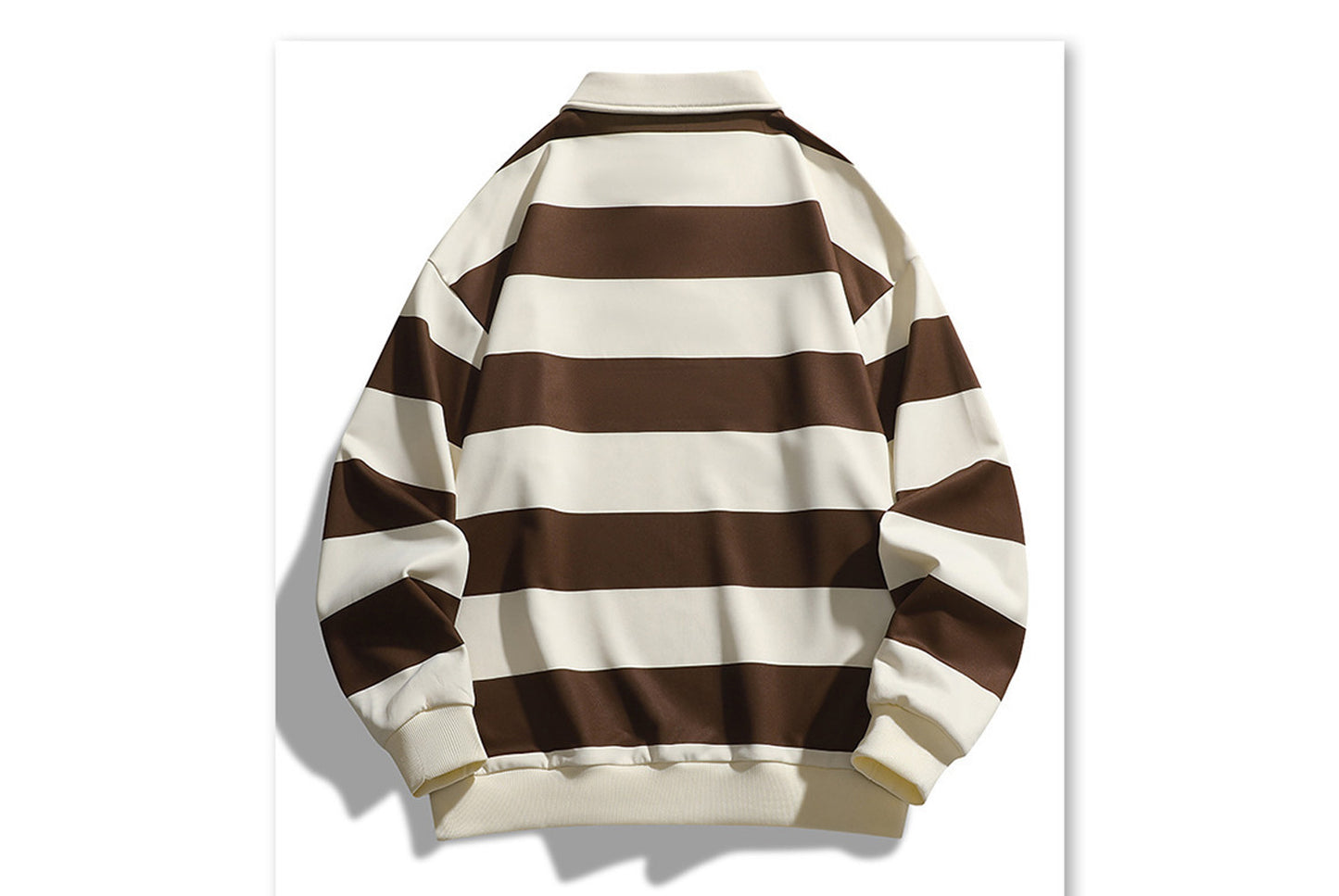 **Trendy Loose Striped Sweatshirt - Unisex Casual Top**