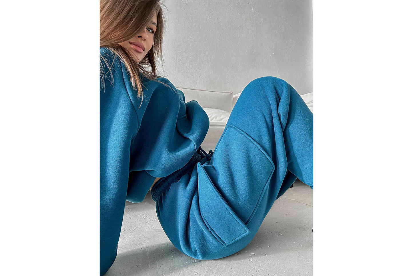 Women's New Fashionable Sporty Casual Hoodie Set