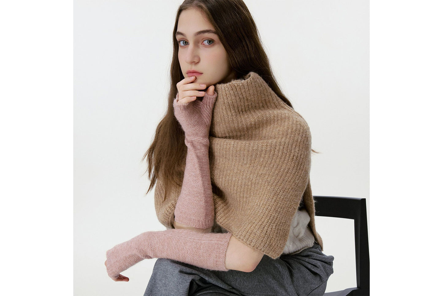 Knitted Button-Down Shawl