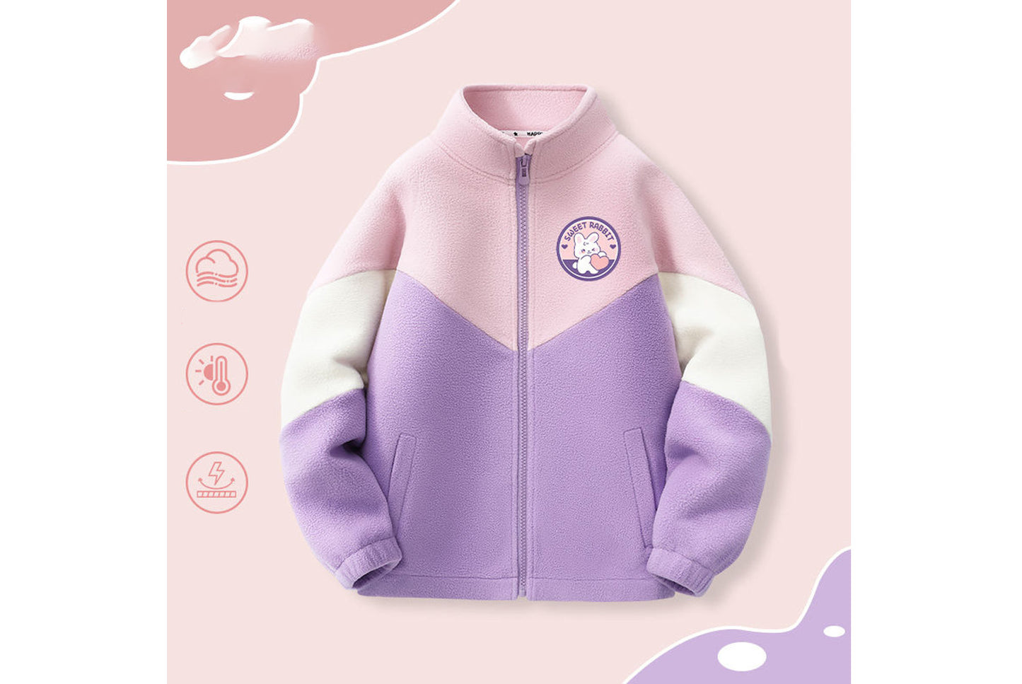 Children's Autumn/Winter Double-Sided Fleece Jacket