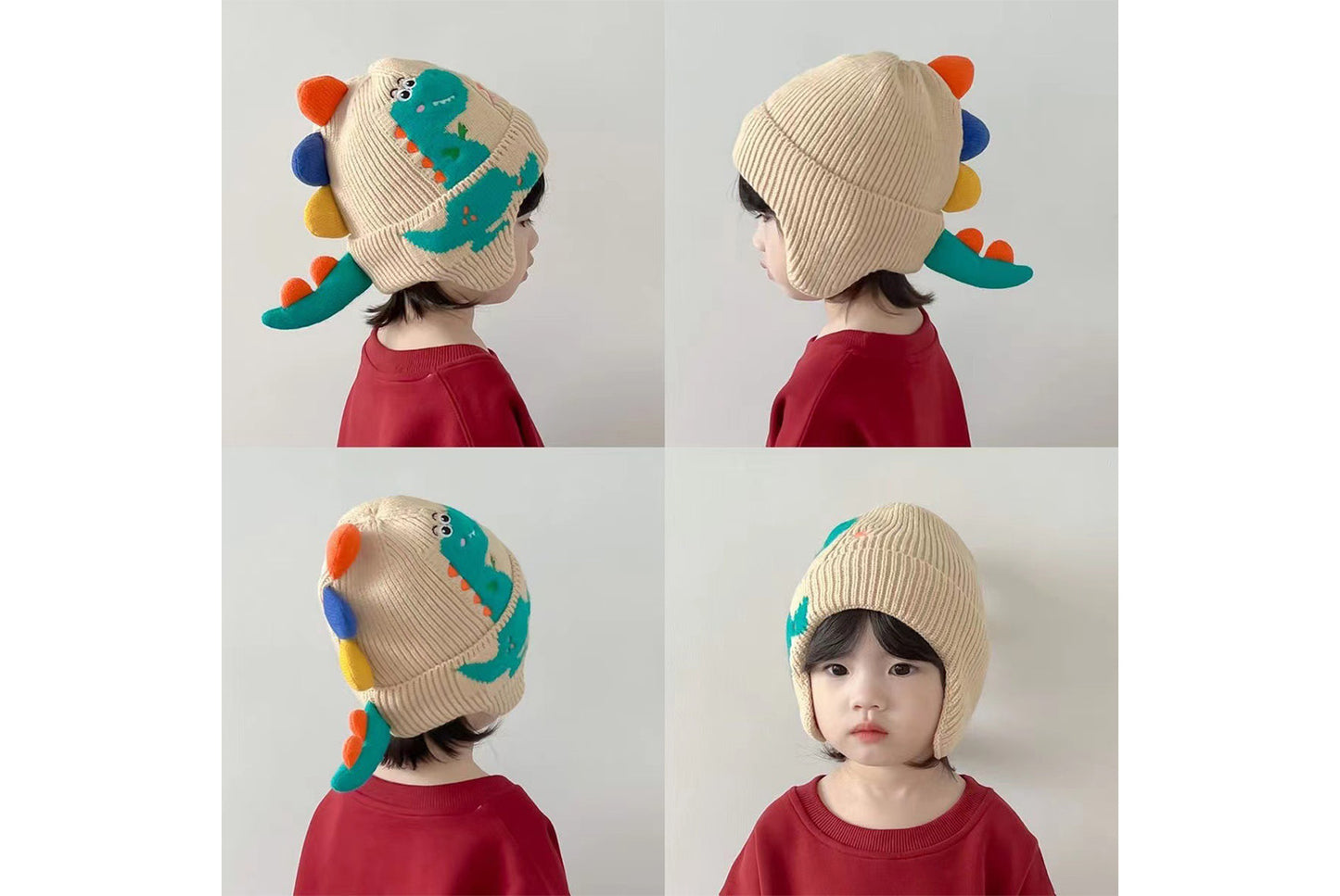 Autumn/Winter Children's Dinosaur Knitted Hat
