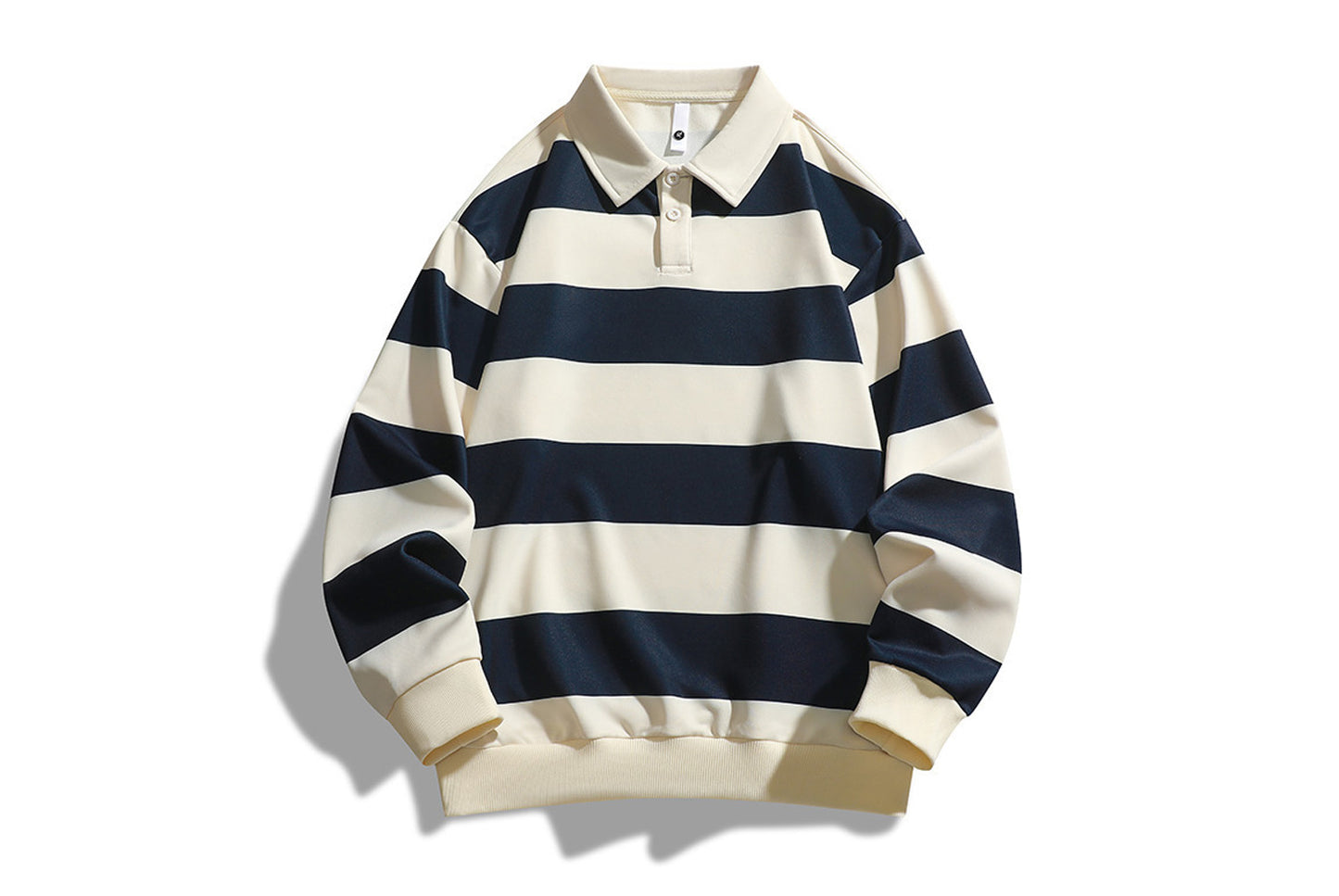 **Trendy Loose Striped Sweatshirt - Unisex Casual Top**