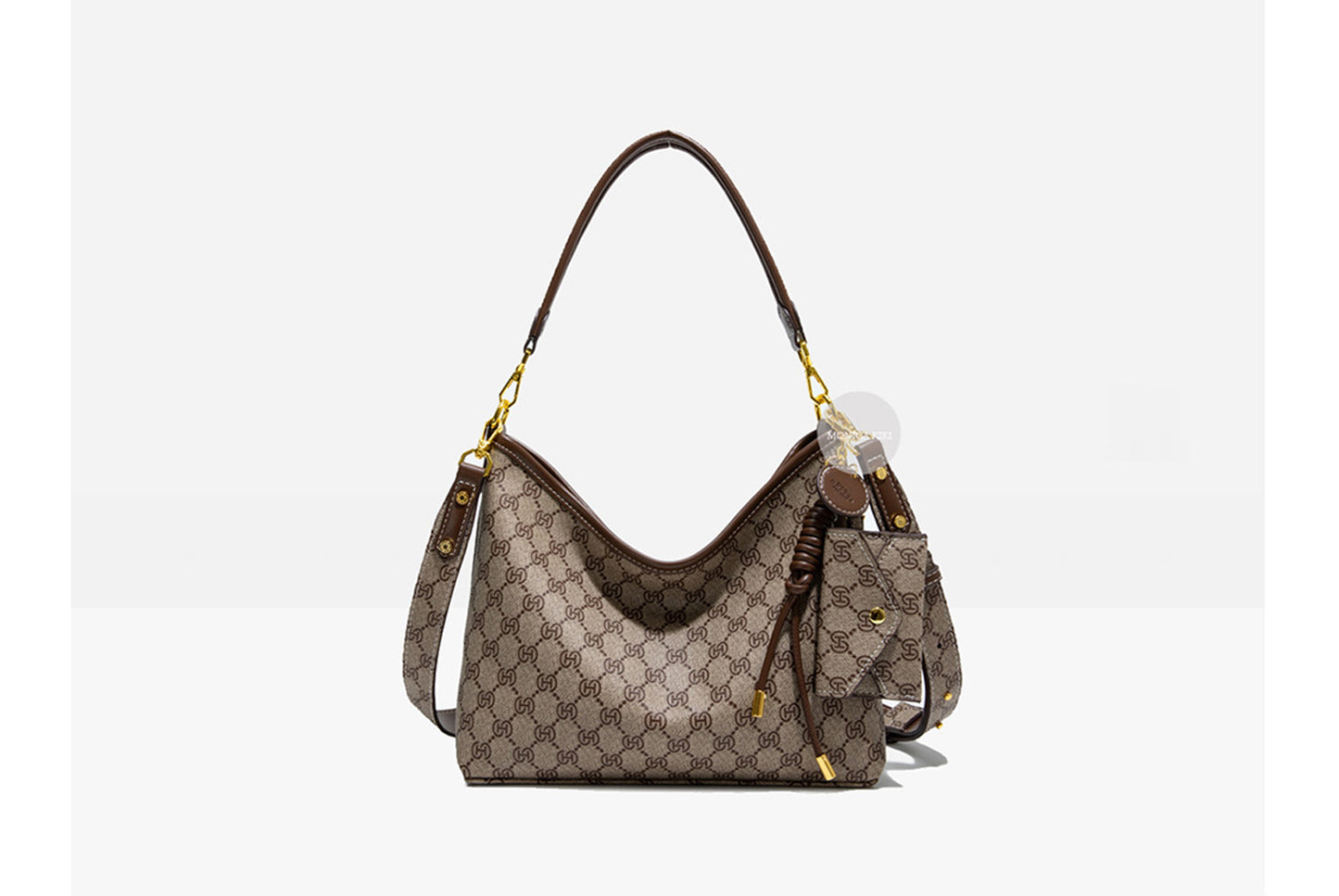 **Monogram Color-Block Tote Bag**