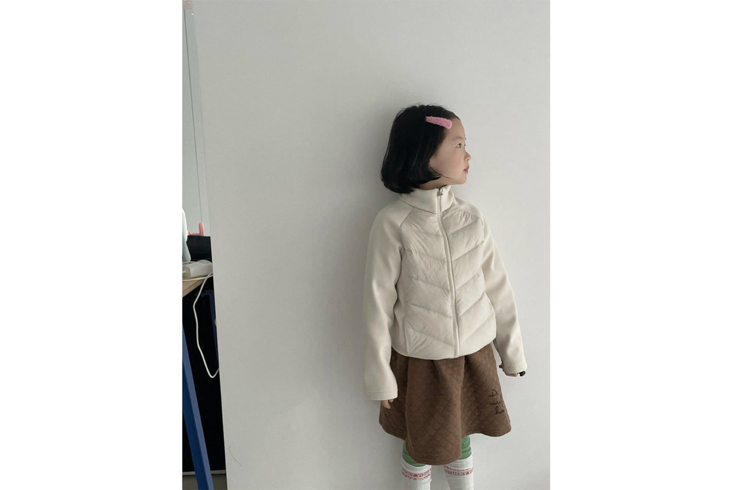 Children's White Duck Down Jacket