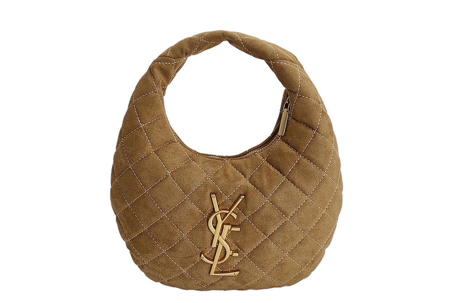Retro Suede Crescent Bag