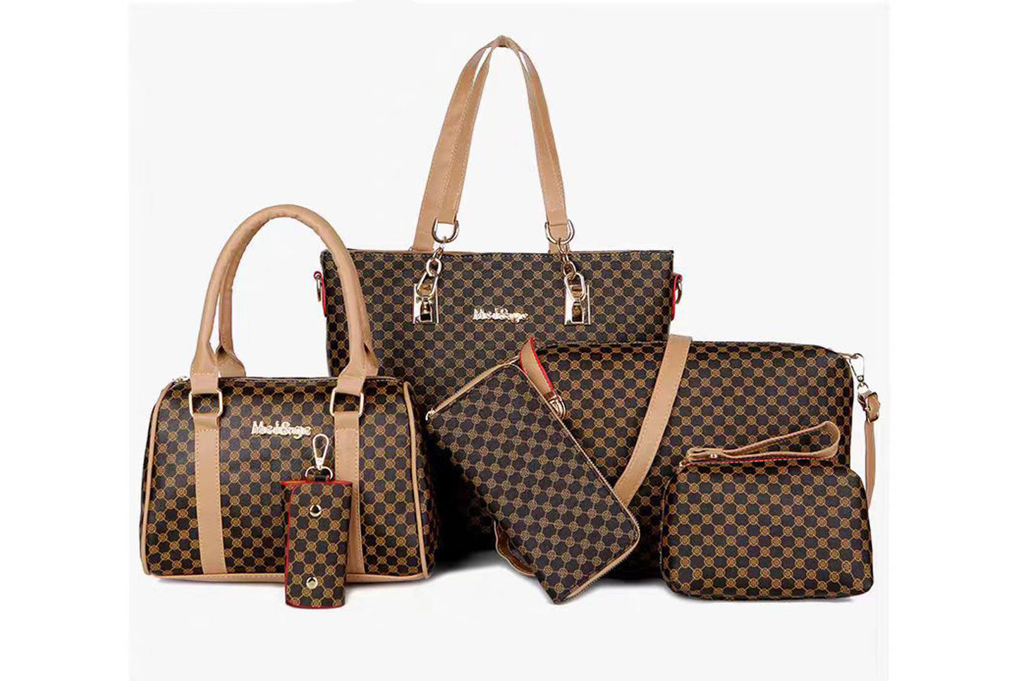 **Large Capacity Women's Handbag Set (6 Pieces)**