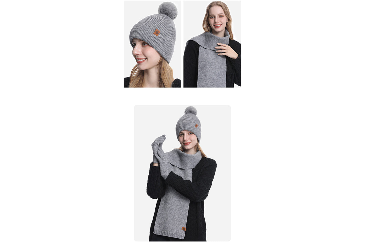 Women's Winter Warm Three-Piece Set