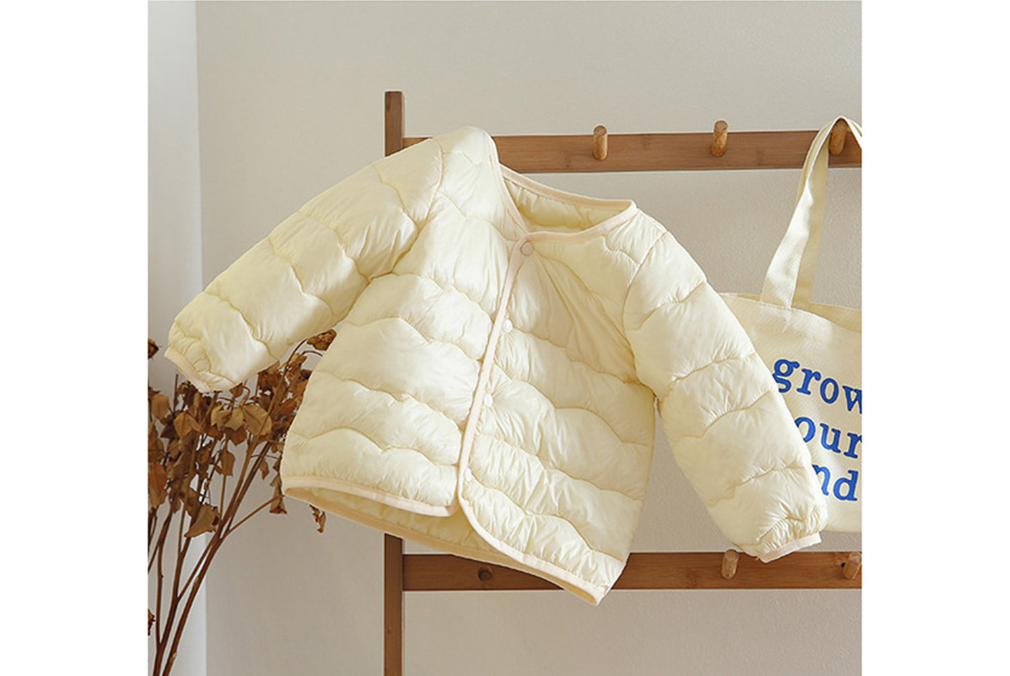 Lightweight Down-Filled Cotton Jacket for Boys and Girls