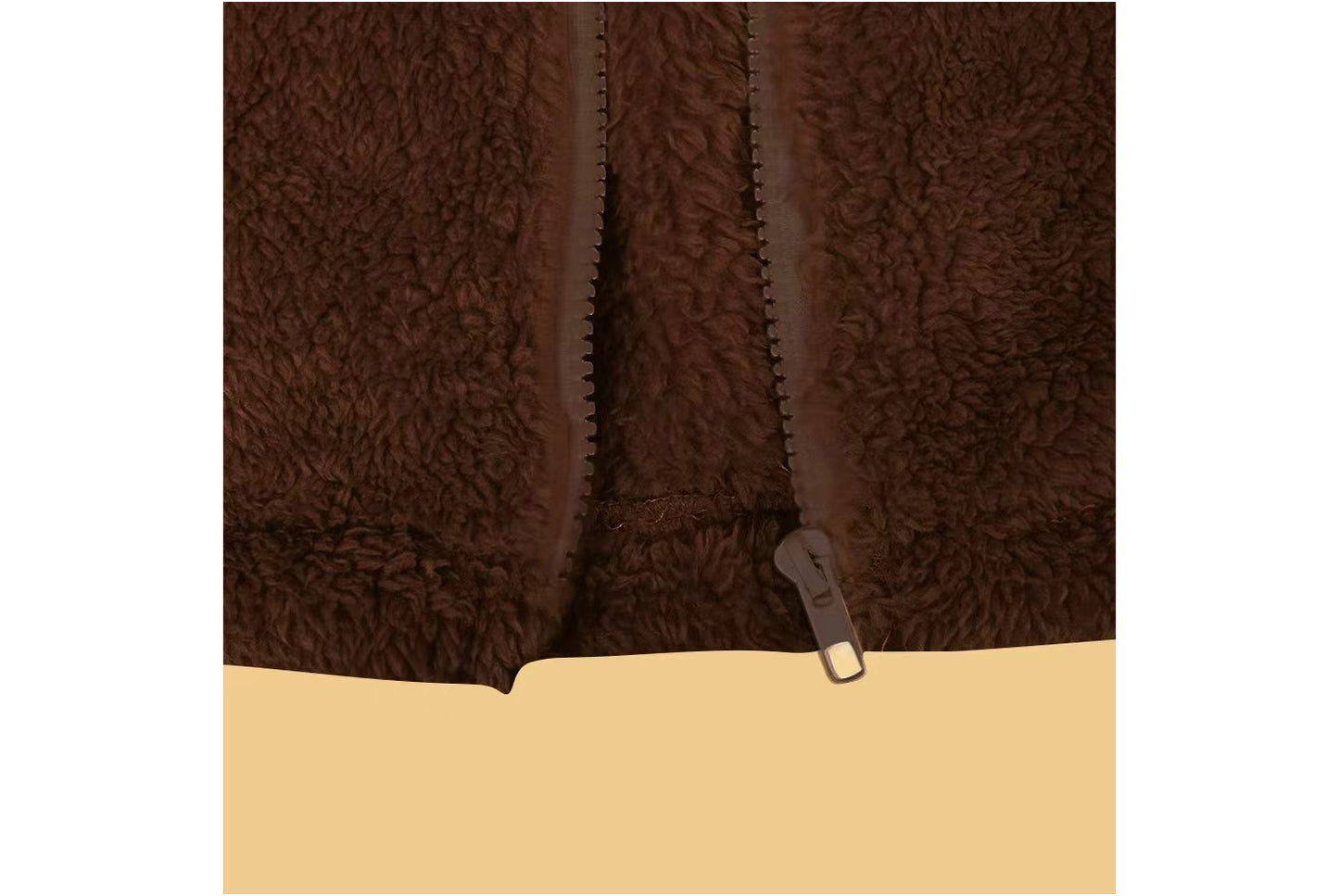 Long-Sleeved Plush Loose-Fitting Warm Cardigan