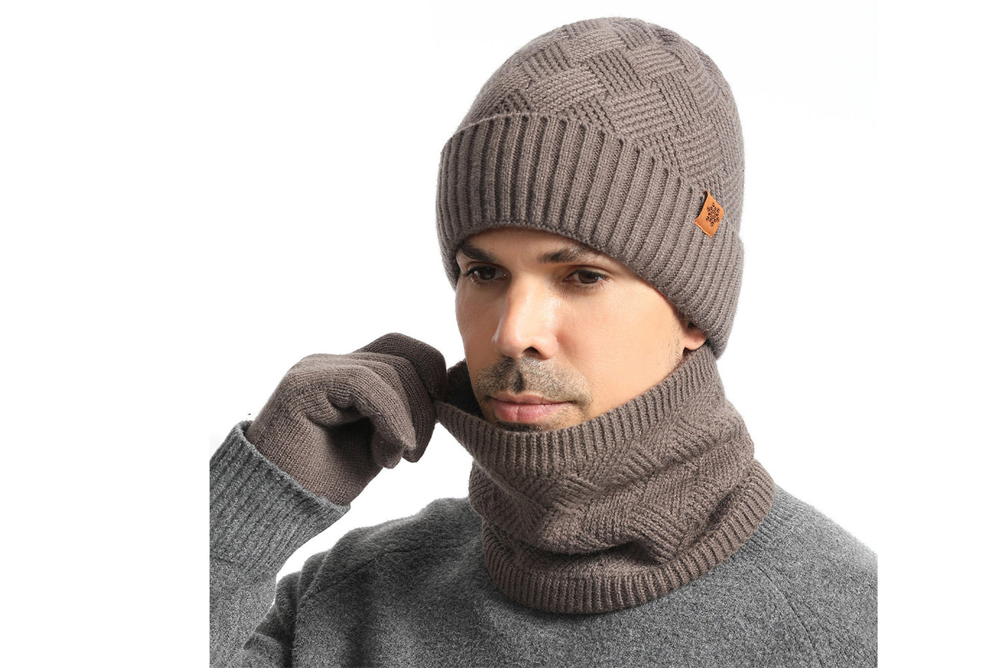 Men's Winter Three-Piece Warm Set