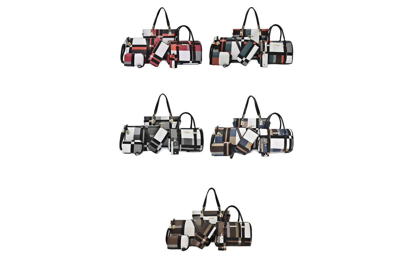 Six-Piece Crossbody/Shoulder Bag Set
