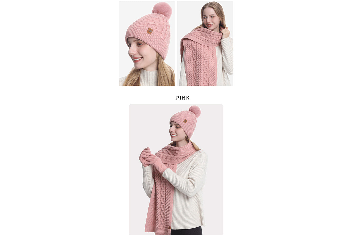 Women's Winter Warm Three-Piece Set