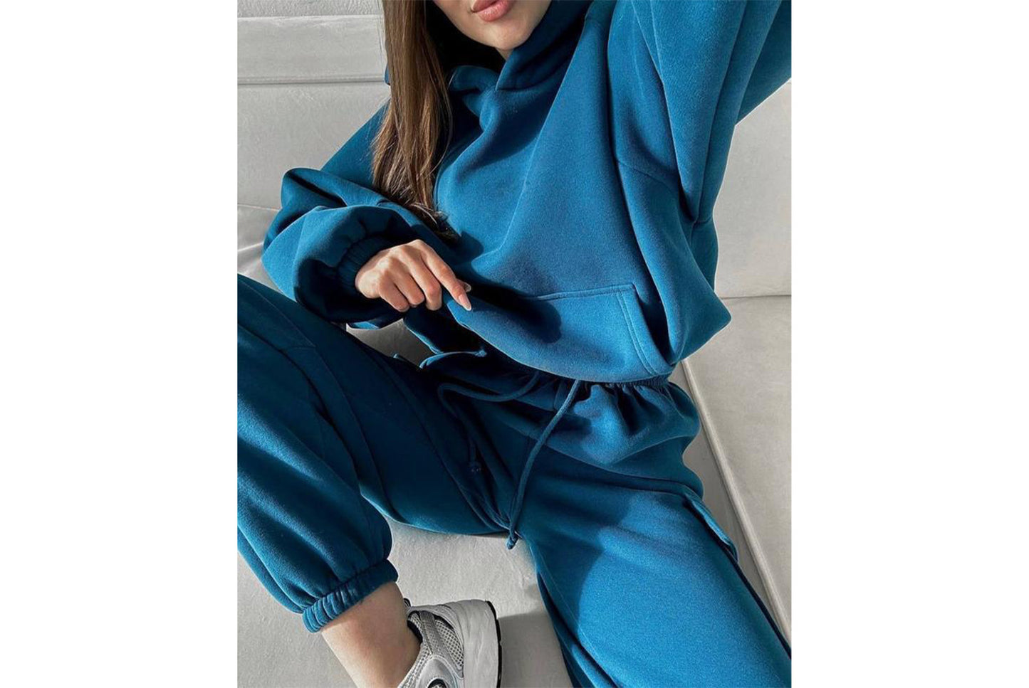 Women's New Fashionable Sporty Casual Hoodie Set