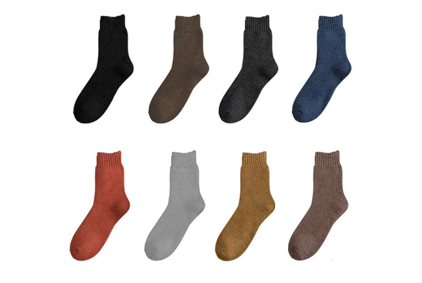 Thickened Fleece-Lined Warm and Heat-Generating Cotton Socks | 5-Pair Pack