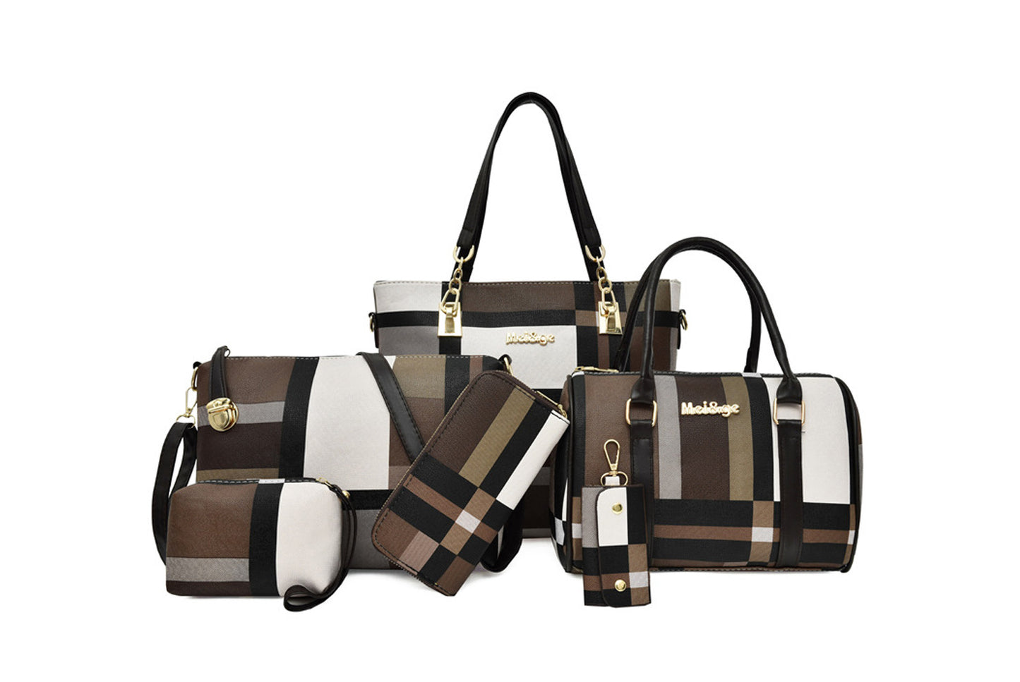 Six-Piece Crossbody/Shoulder Bag Set