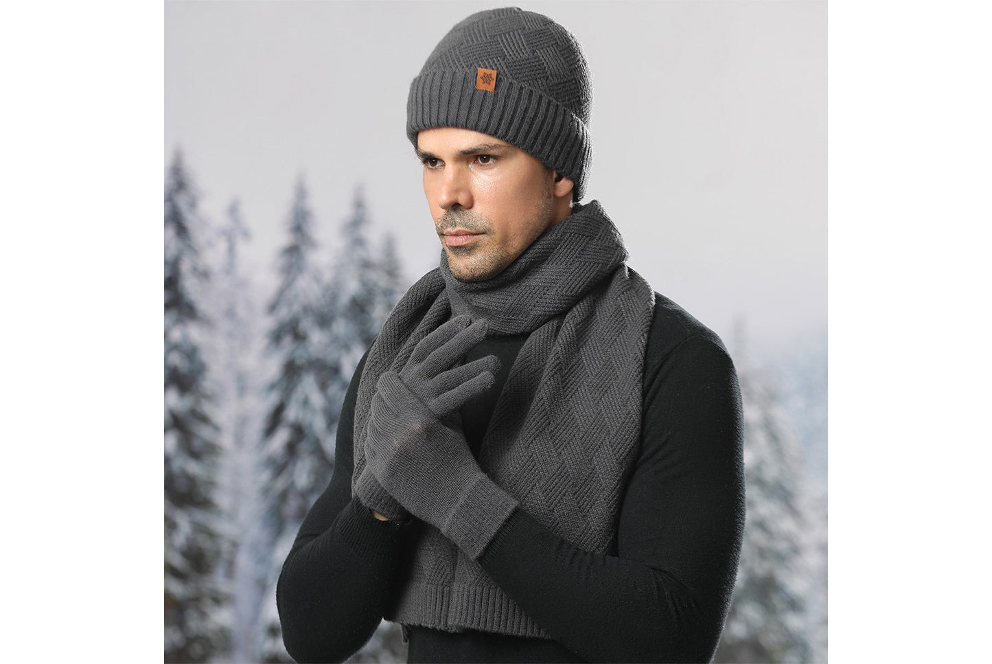 Men's Winter Warm Three-Piece Set