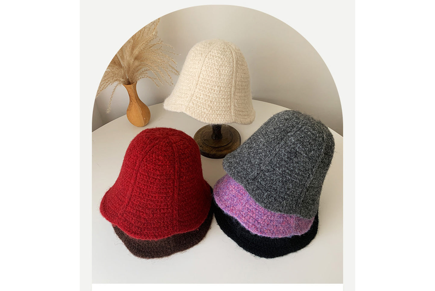 Autumn/Winter Korean Style Knitted Bucket Hat |