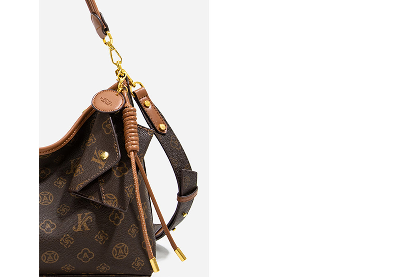 **Monogram Color-Block Tote Bag**