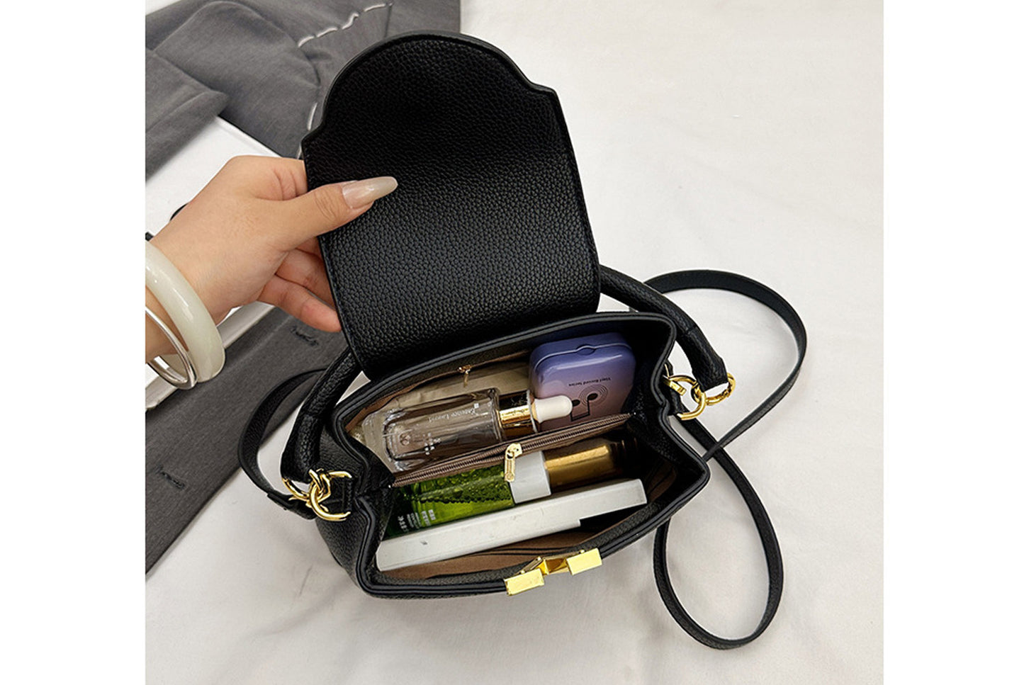 Lychee Texture Crossbody/Handbag