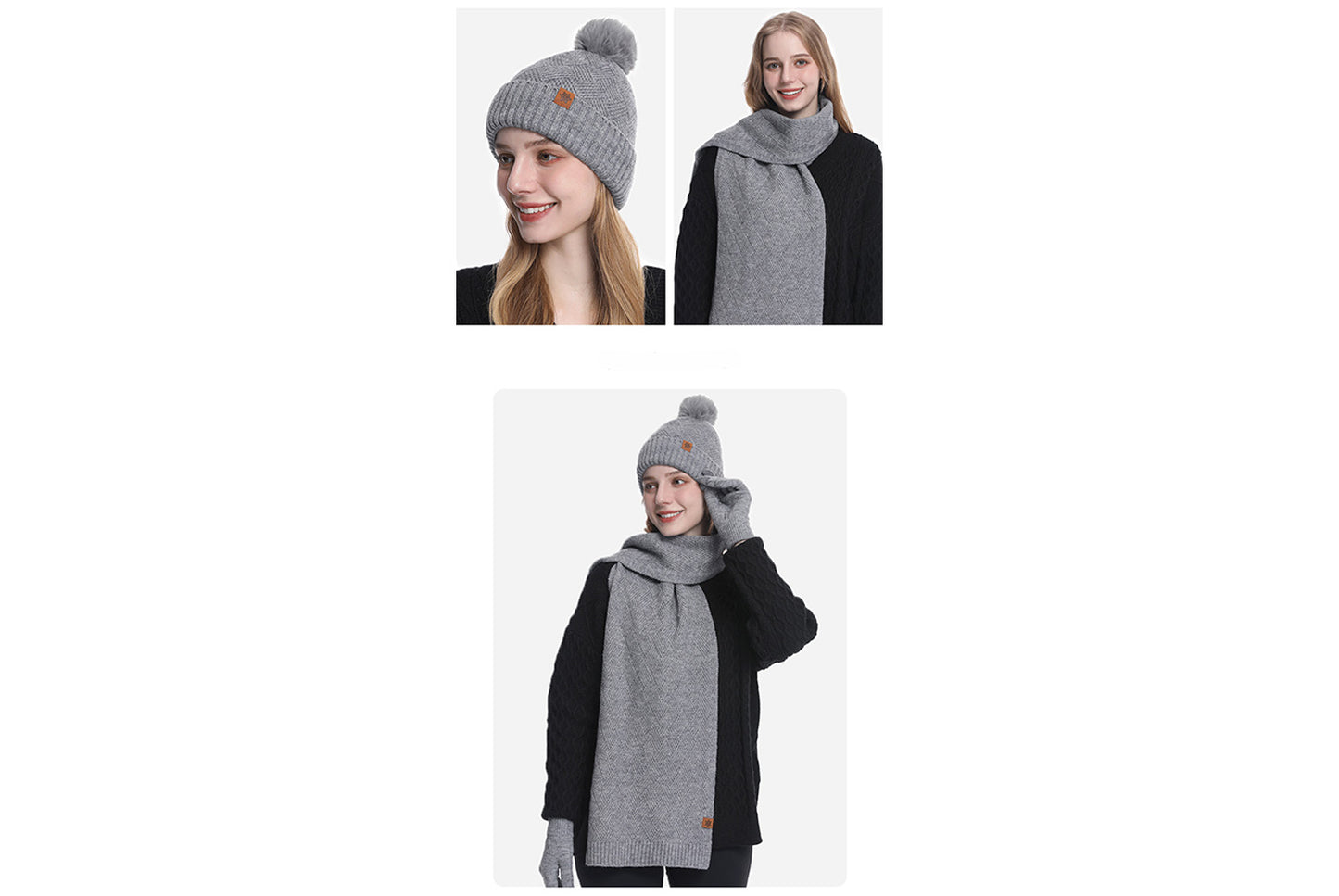 Autumn/Winter Warm Three-Piece Set | Women's