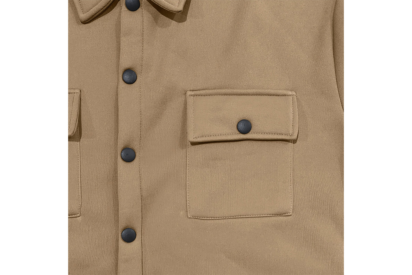 Men's Fleece-Lined Lapel Jacket