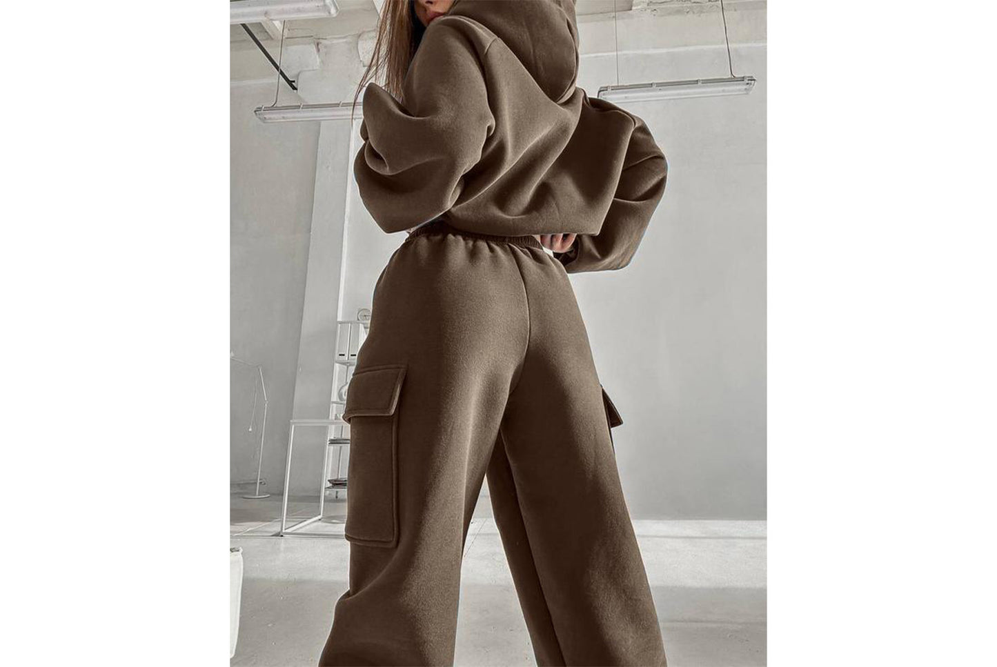 Women's New Fashionable Sporty Casual Hoodie Set