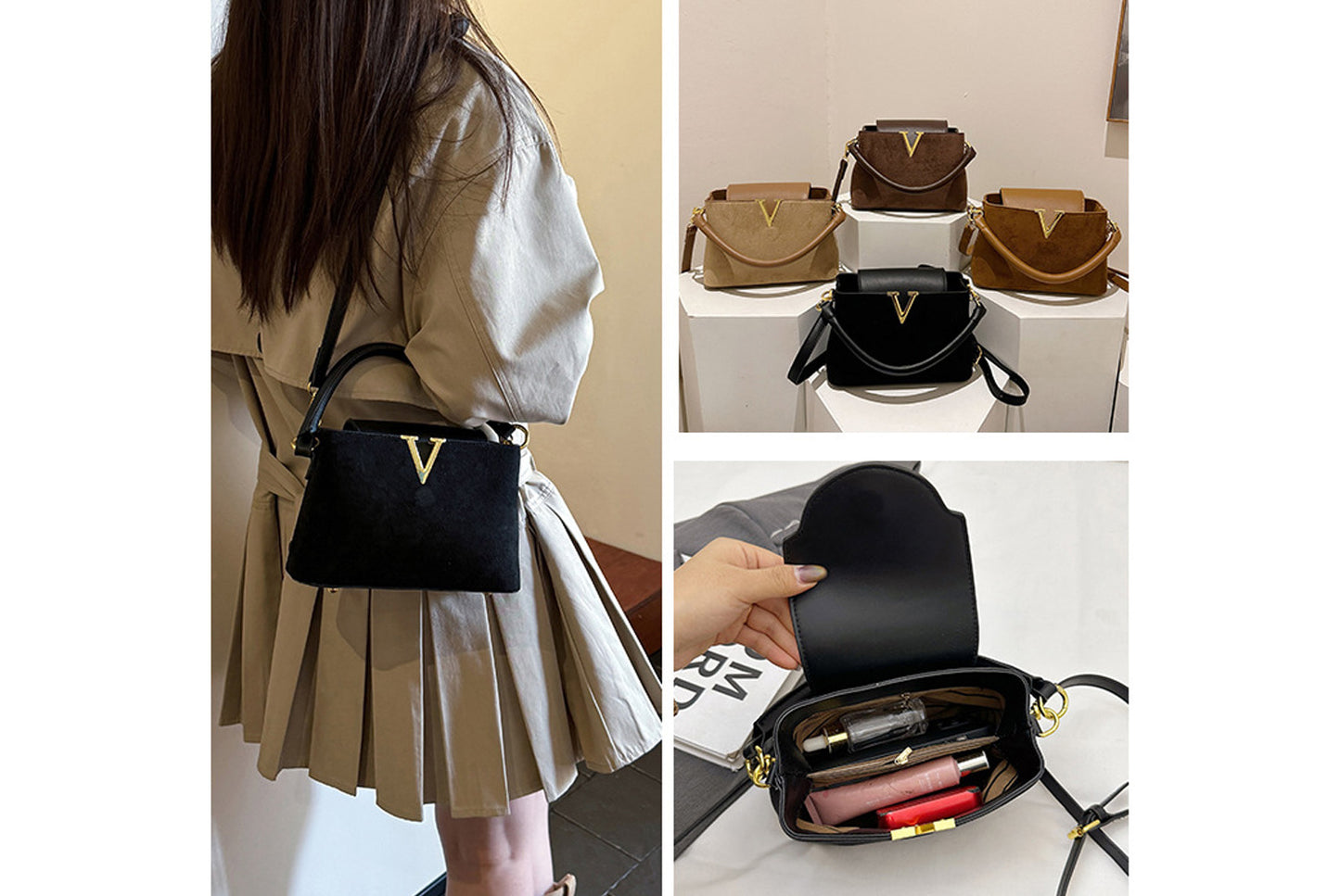 Lychee Texture Crossbody/Handbag