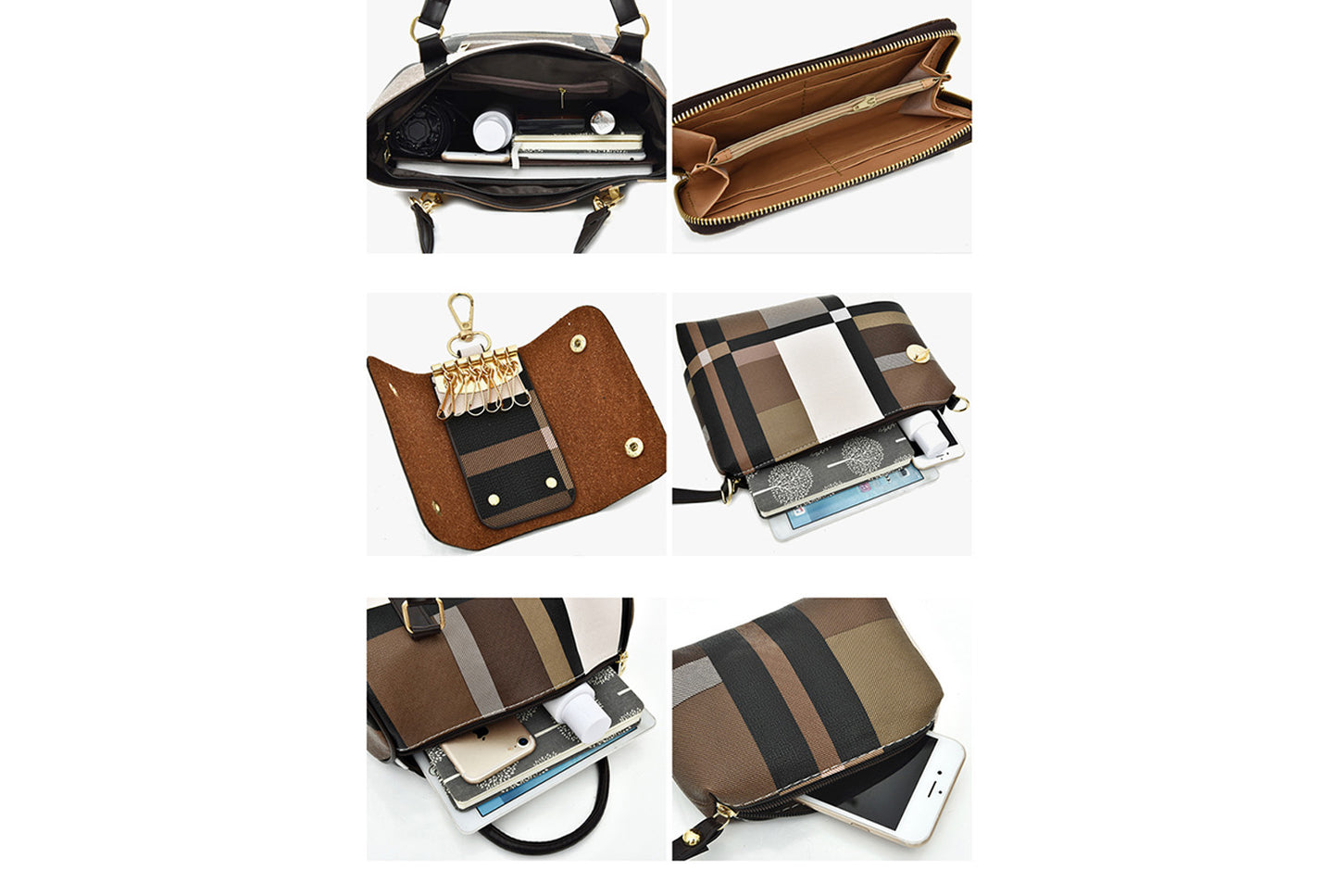 Six-Piece Crossbody/Shoulder Bag Set