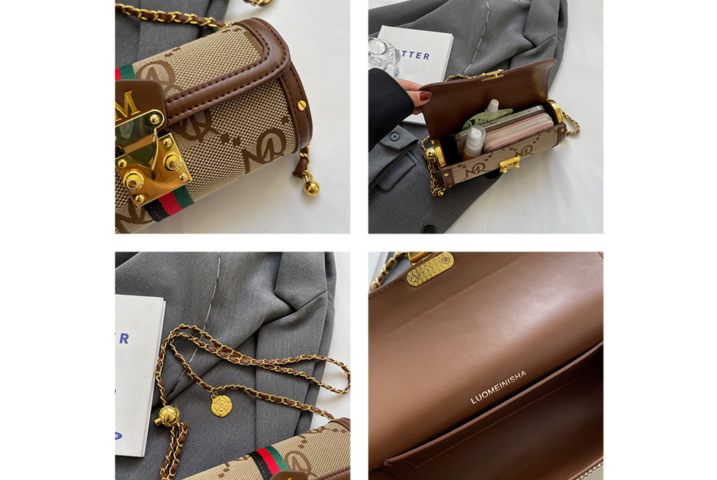 Letter Baguette Bag