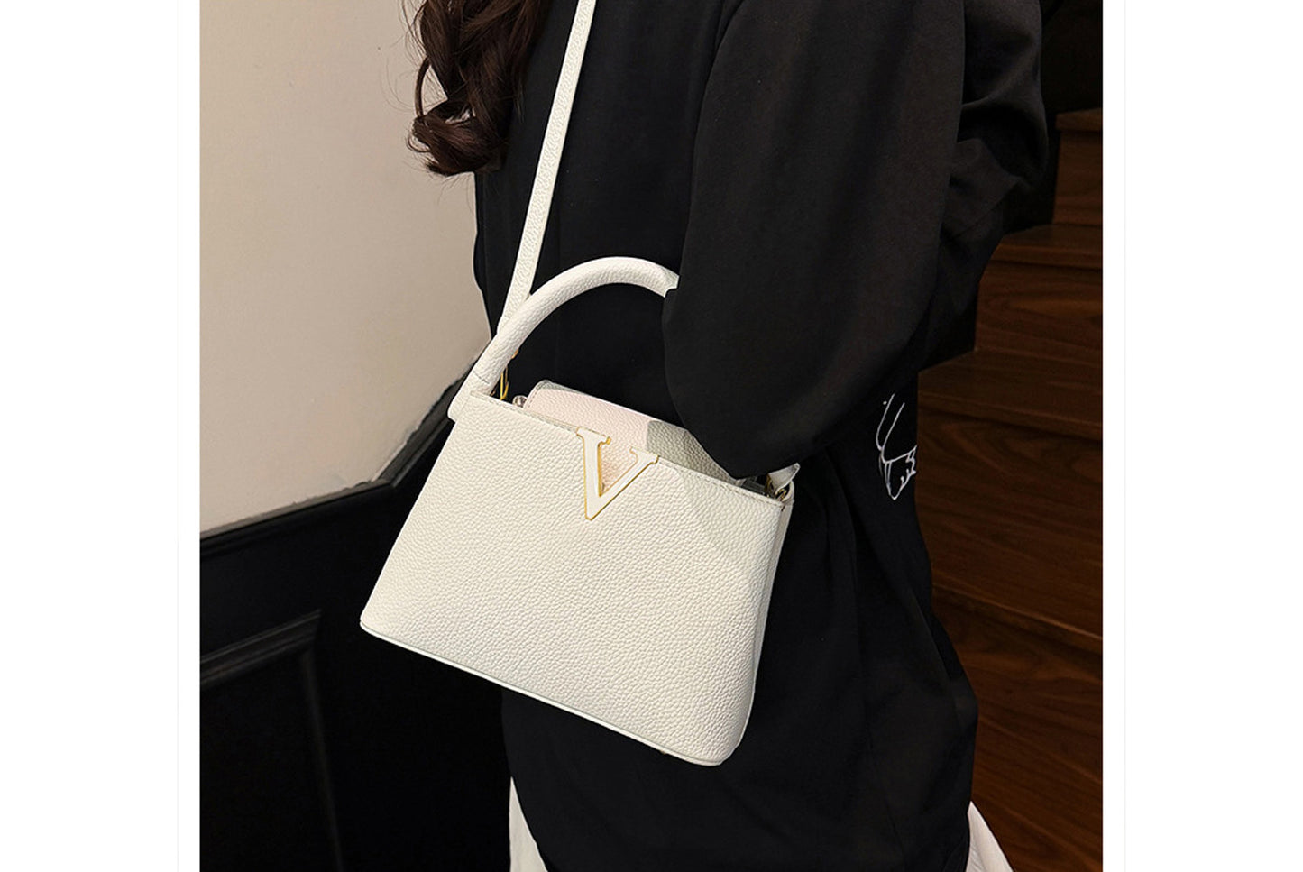 Lychee Texture Crossbody/Handbag