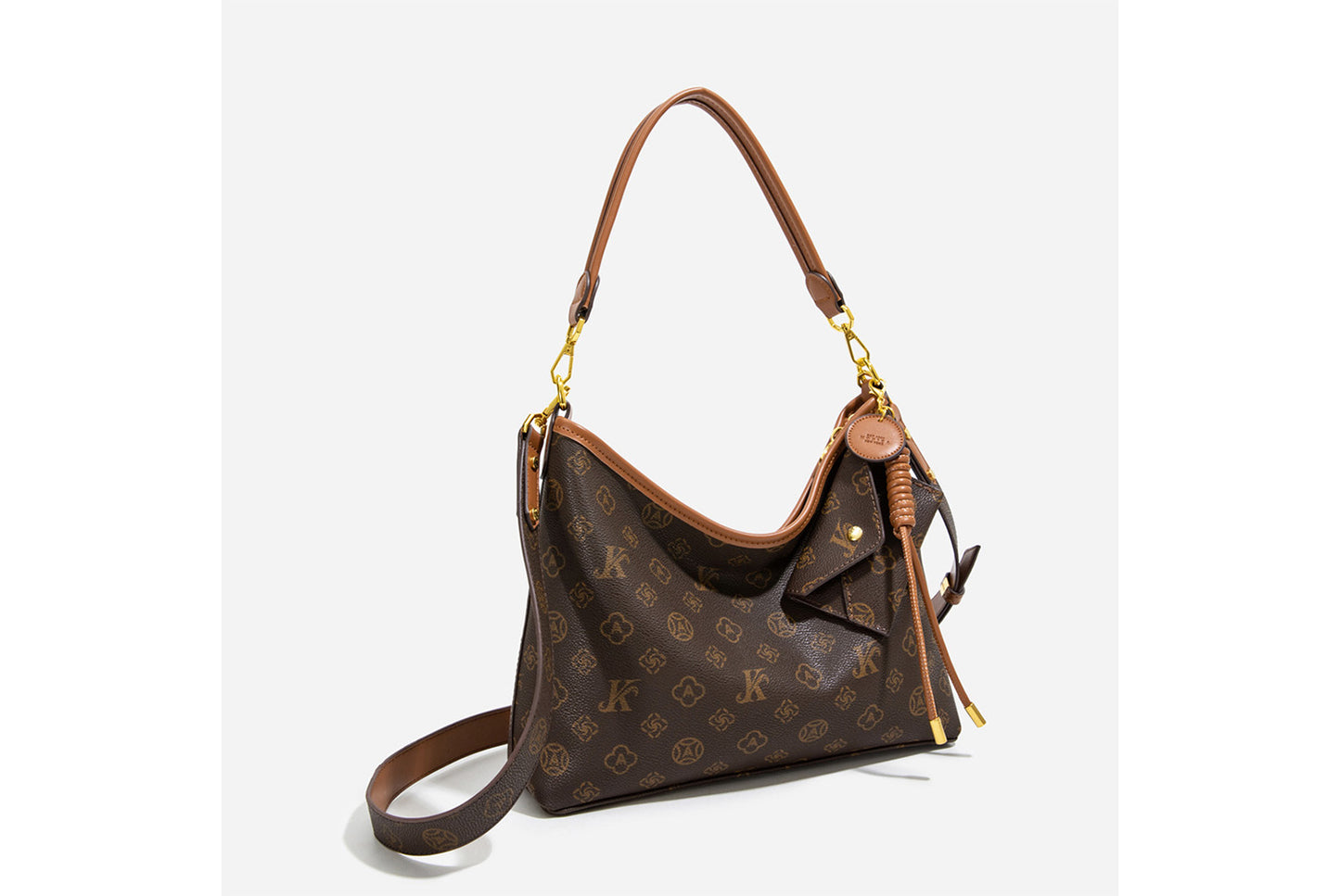 **Monogram Color-Block Tote Bag**