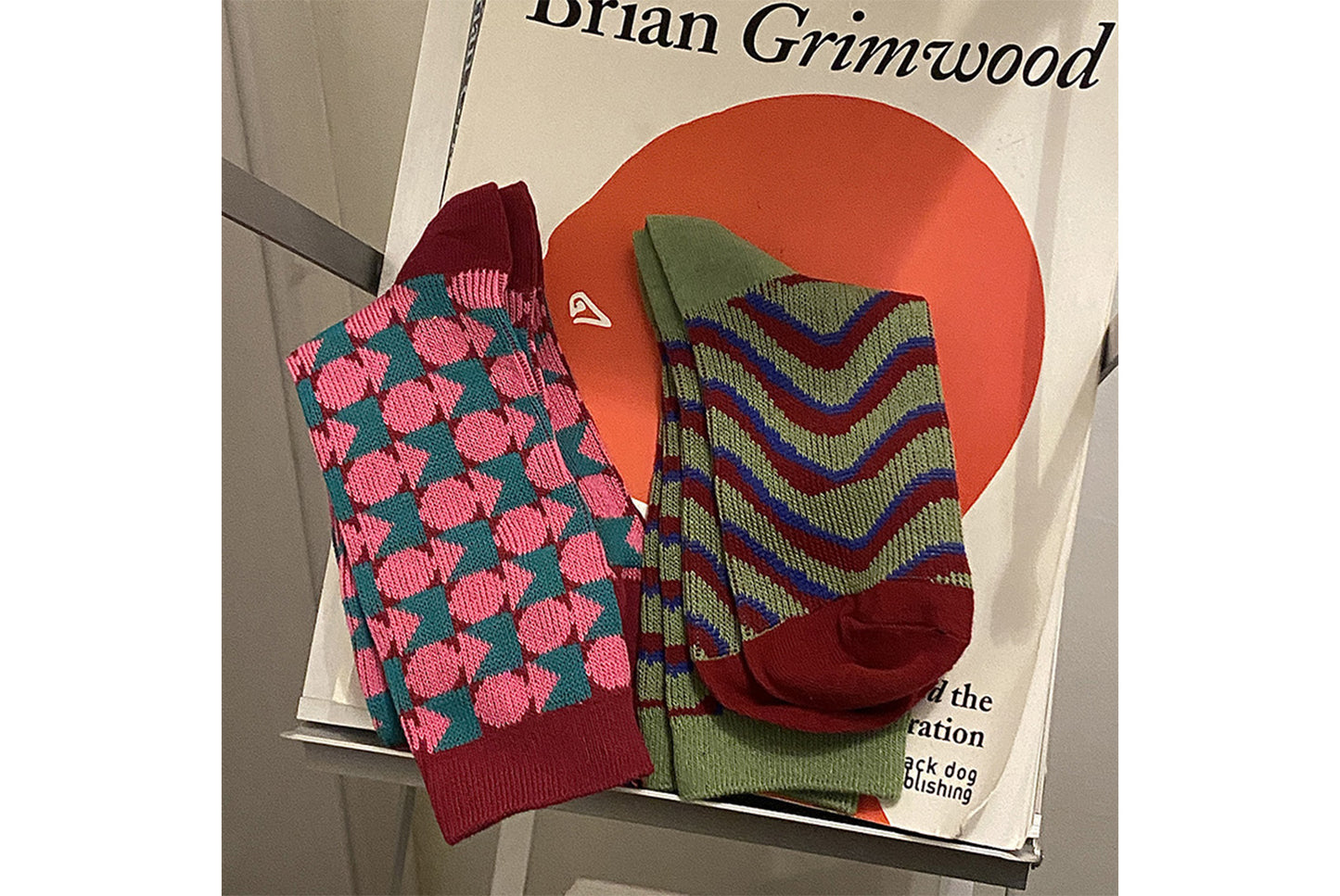Houndstooth Floral Mid-Calf Socks (3-Pair)