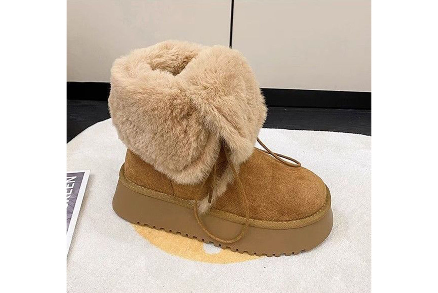 Winter Fleece-Lined Warm Ankle Boots